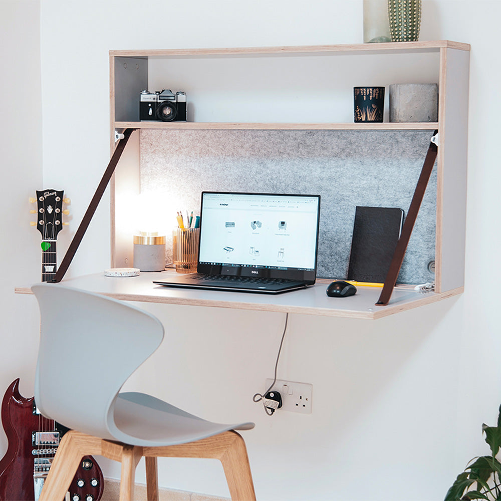 Box wall mounted desk by Frovi