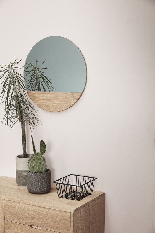 Crescent wall mounted Mirror