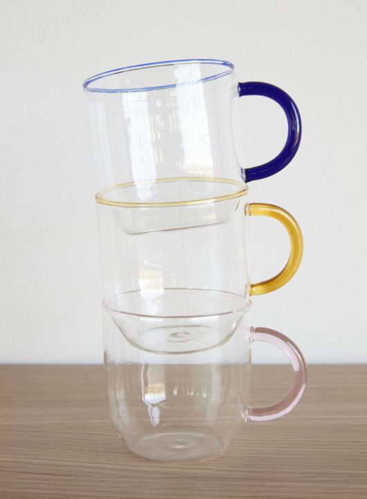 Set of 4 Kiosk Glass Mugs